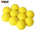 Set of 10 Yellow Foam Golf Balls for Indoor and Outdoor Practice