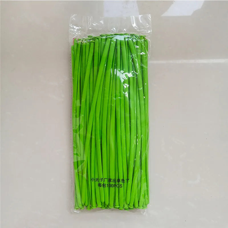 50pcs Latex Animal Shape Long Balloons Party Decorations for Birthdays Baby Showers Weddings