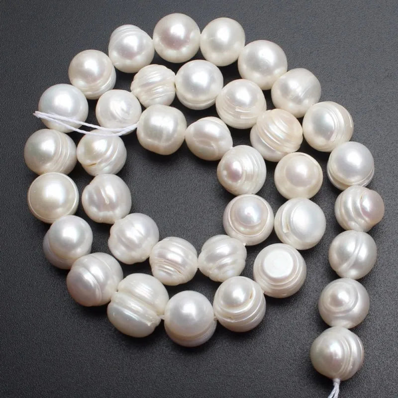 Natural Freshwater Pearl Beads for Jewelry Making - Irregular White 5-11mm
