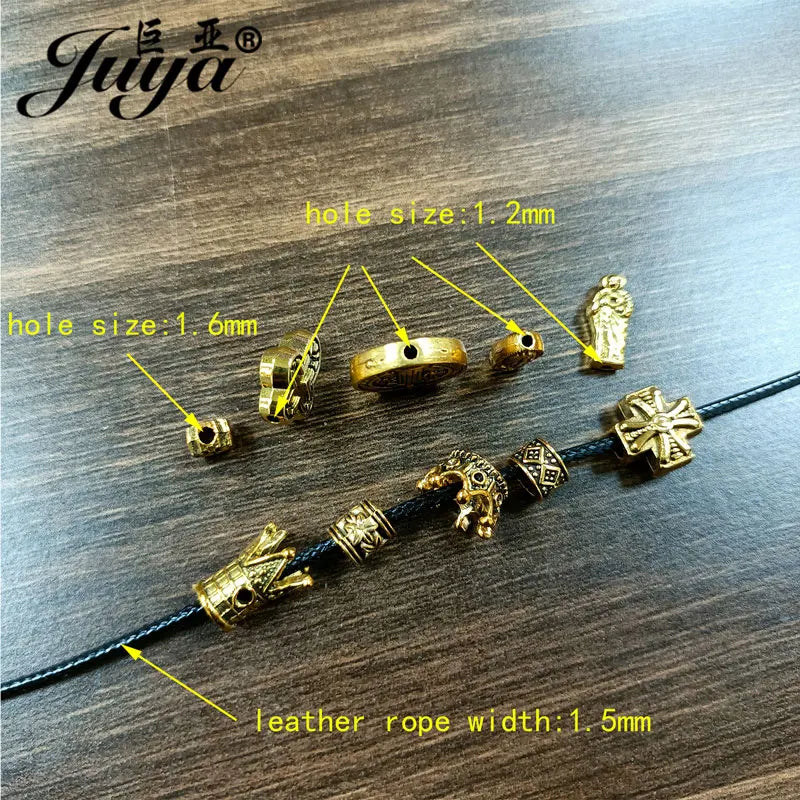 30PCS Metal Alloy Cross Beads for DIY Jewelry Making Spacer Beads
