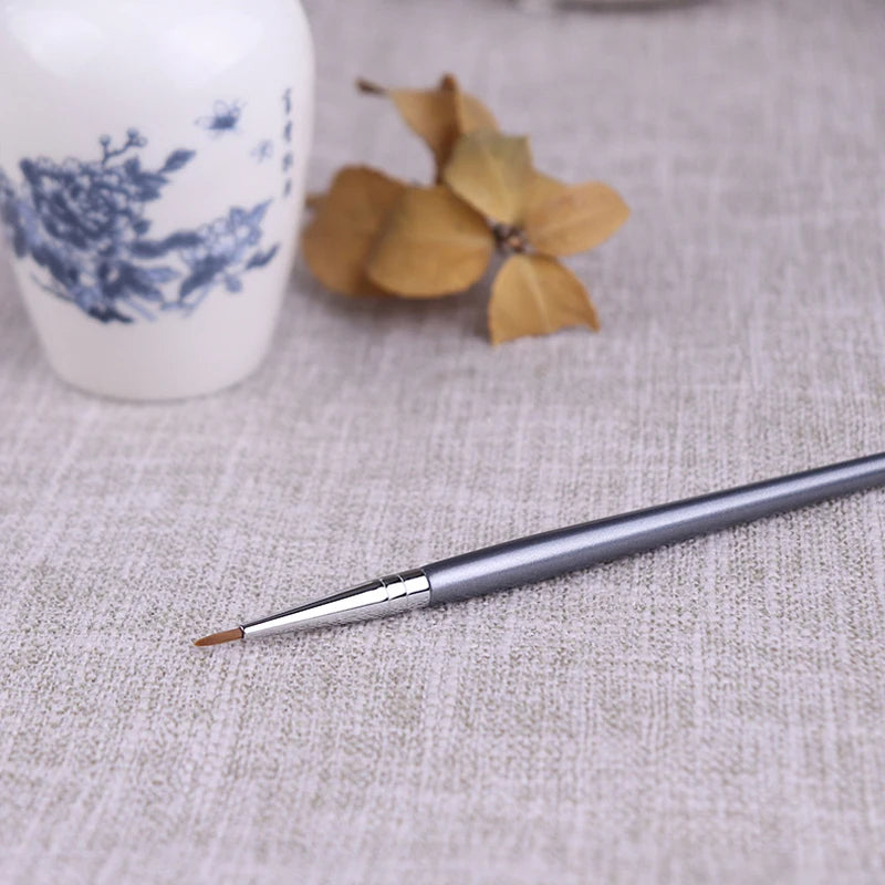 Precision Ultra-Fine Eyeliner Brush - Synthetic Hair for Makeup & Detailing