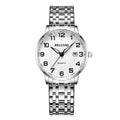 Large Dial Waterproof Elderly Watch 41mm Quartz Wristwatch for Men