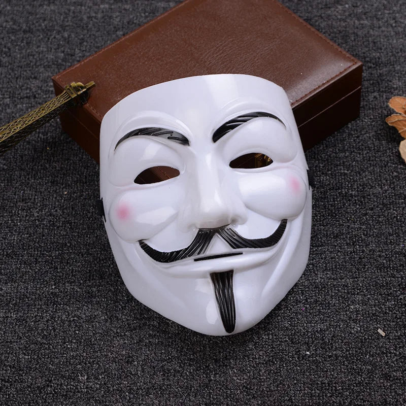 Guy Fawkes Anonymous Mask Halloween Cosplay Venetian Carnival Costume