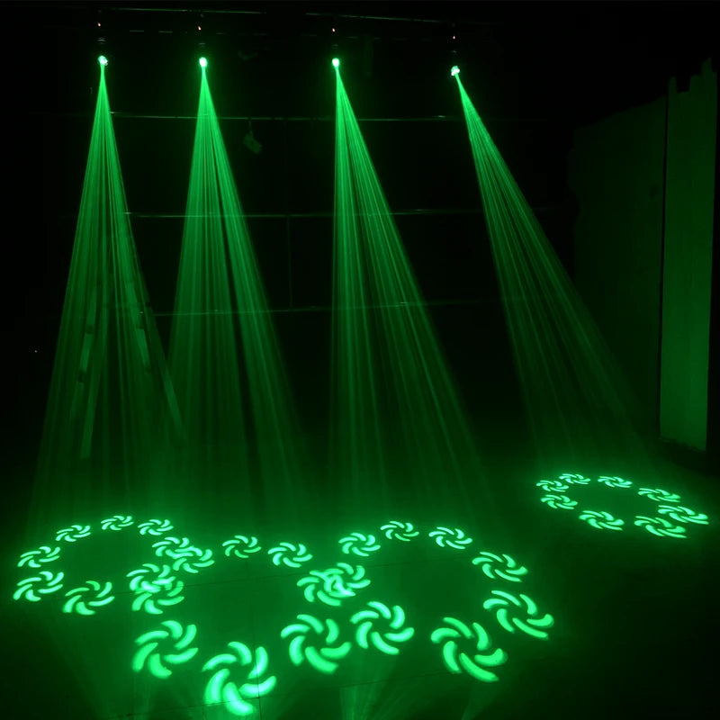 120W Mini LED Moving Head Light Beam Spot Stage Effect with 8 Rotating Prisms