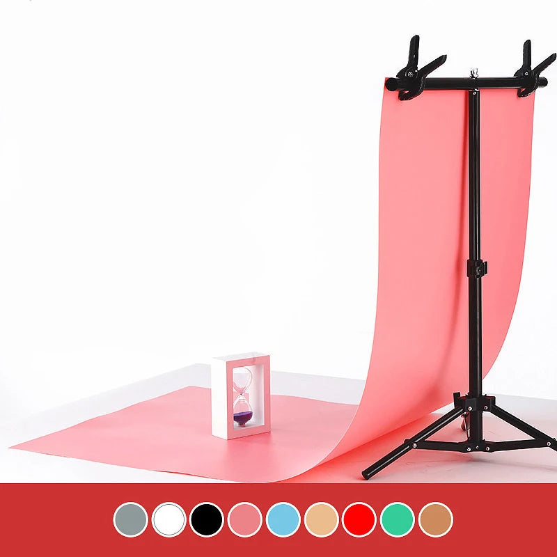 PVC Photography Backdrop 60x130cm Morandi Style Waterproof Photo Background Board