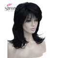Long Shaggy Layered Synthetic Wig with Ombre Blonde & Color Options - Women's Costume & Style Hairpiece