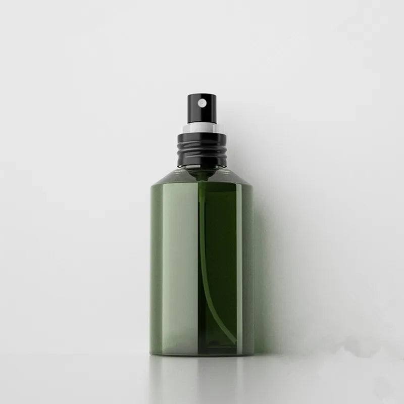 Portable Refillable Spray Bottle 50ML 100ML 150ML 200ML Green Plastic Cosmetic Container