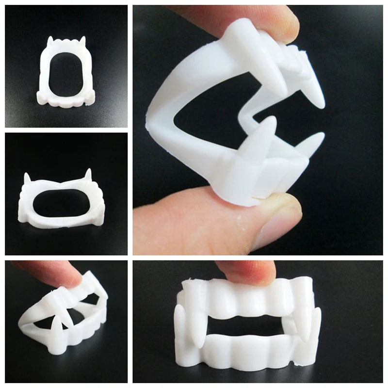 Halloween Zombie Vampire Dentures Costume Mask Prop for Kids & Adults