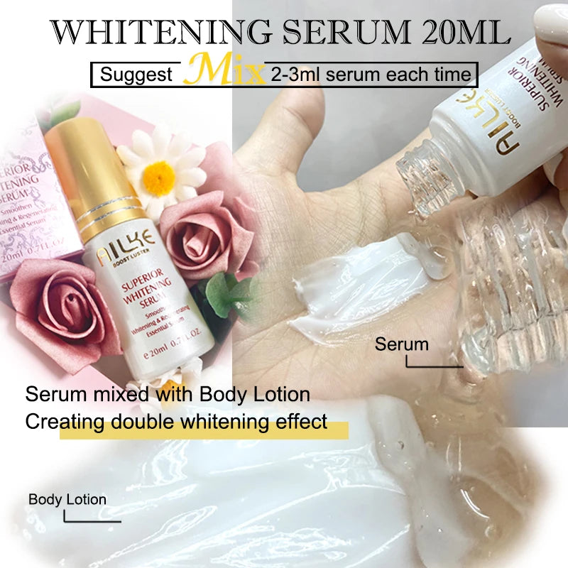 Whitening Body Cream with Glutathione & Vitamin C for All Skin Types - 200ml