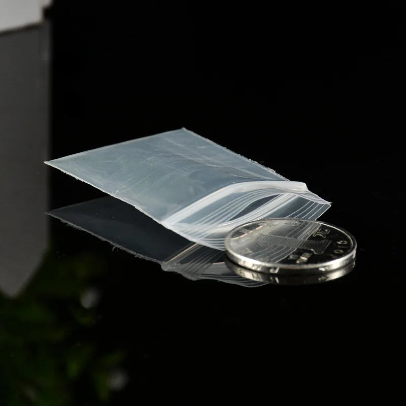 Mini Clear Ziplock Plastic Bags - Reclosable Jewelry & Accessory Storage Set