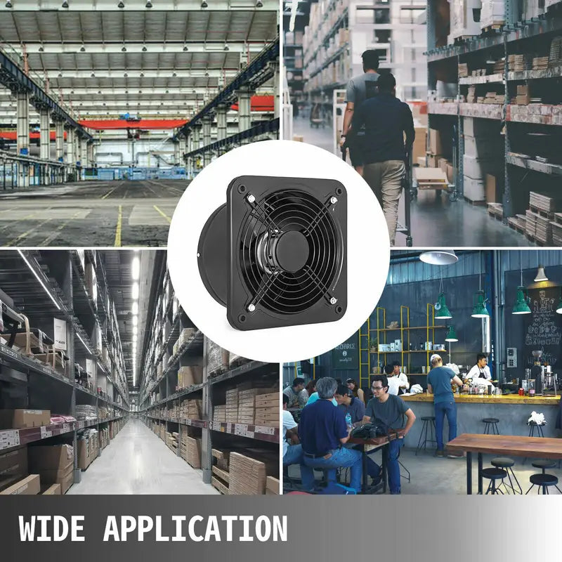 Industrial Ventilation Exhaust Fan 10-12 Inch High-Speed Low Noise Air Blower