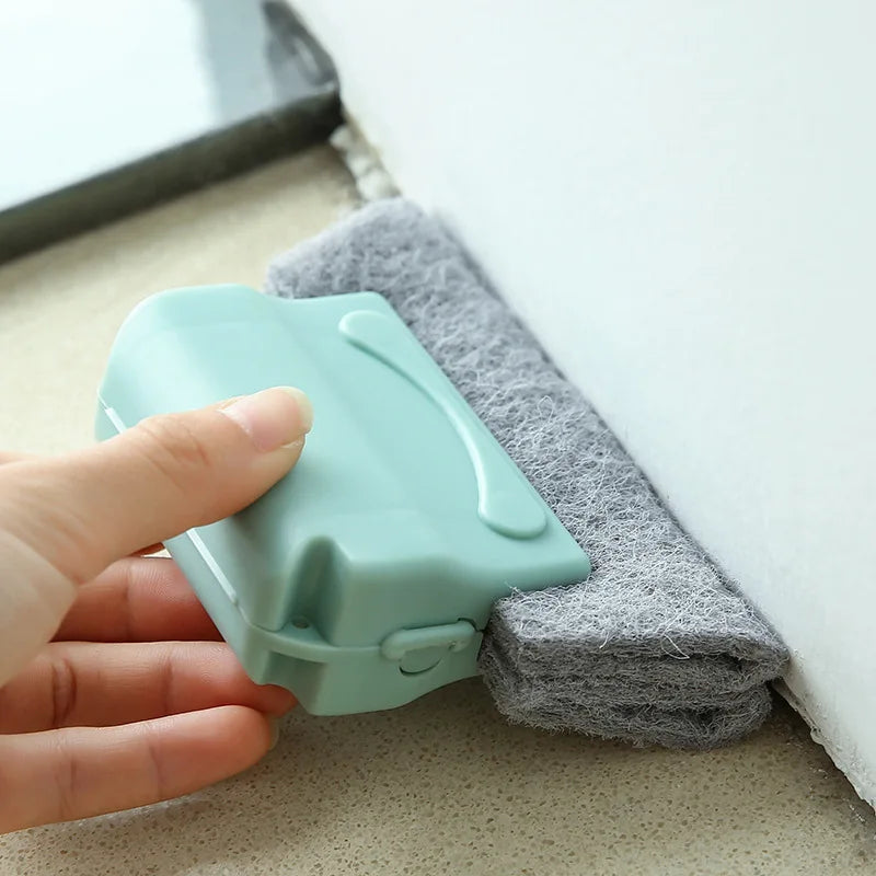 Window Groove Cleaning Brush Removable & Reusable for Windows Doors Gaps