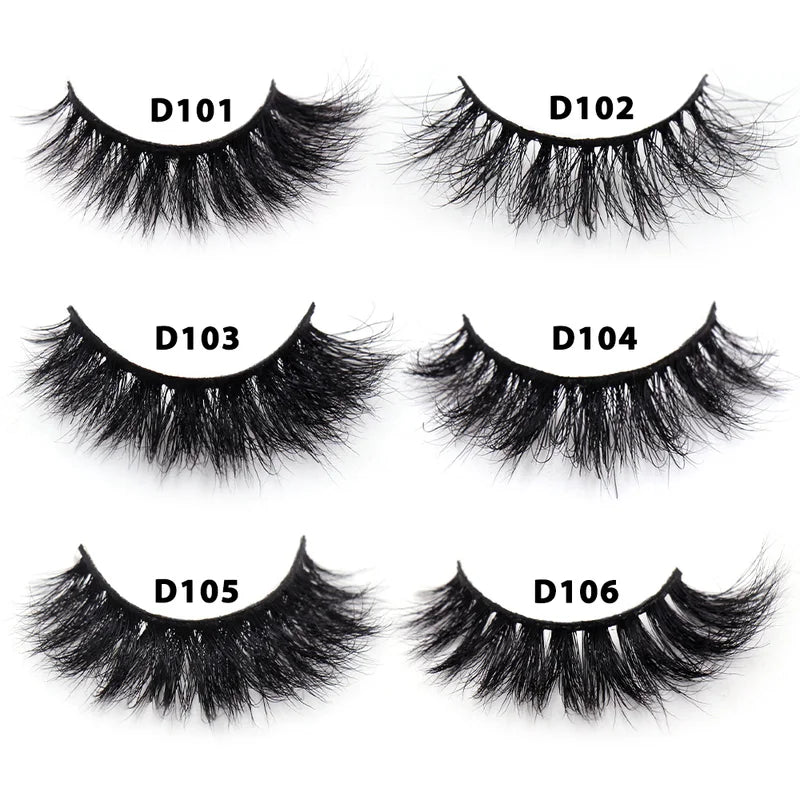 Bulk False Eyelashes Set - 3D Mink Lashes for Dramatic Volume & Length