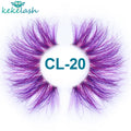 Rainbow Mink Eyelash Strips - 25mm Long, Bulk Party & Cosplay Makeup Lashes