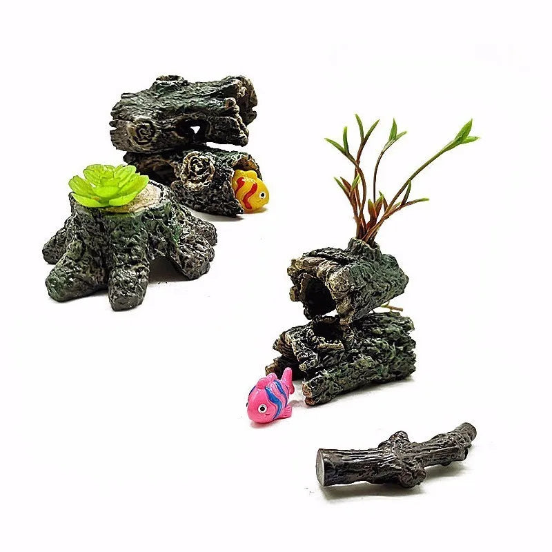 Artificial Tree Stump Model for Fairy Garden, Aquarium & DIY Craft Decorations
