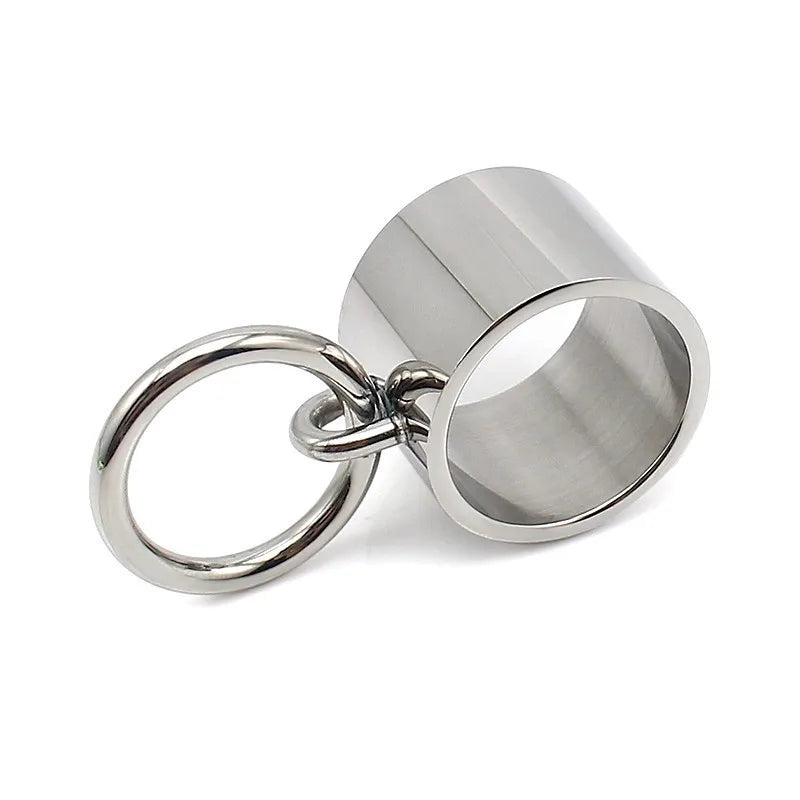 Unisex Stainless Steel Wedding Ring - Custom Silver Color, Water-Resistant, 3 Styles