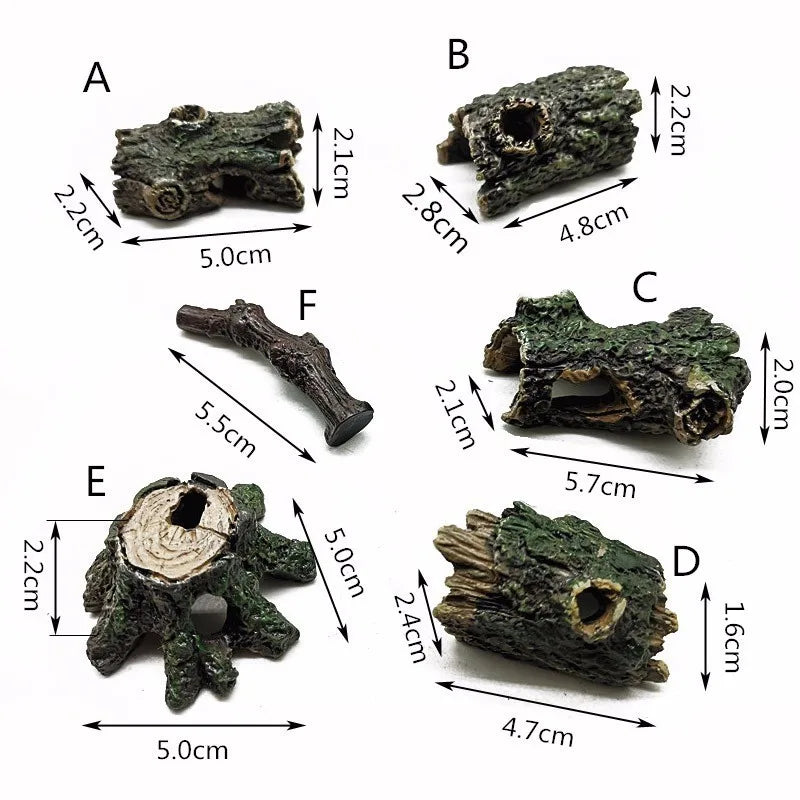 Artificial Tree Stump Model for Fairy Garden, Aquarium & DIY Craft Decorations