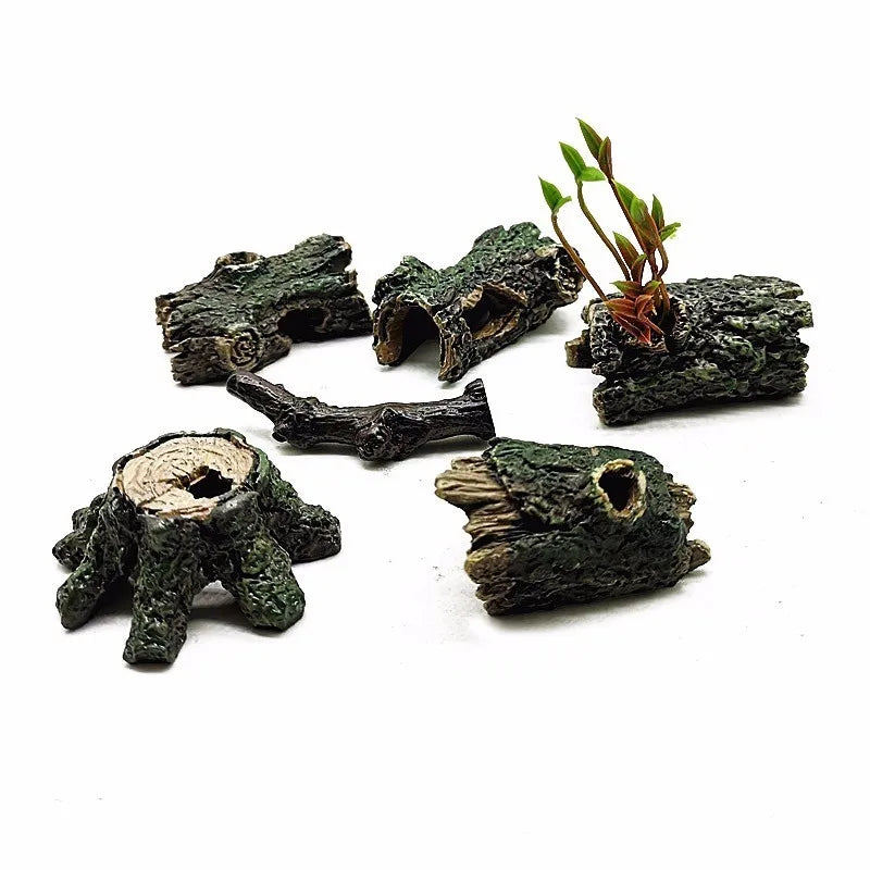 Artificial Tree Stump Model for Fairy Garden, Aquarium & DIY Craft Decorations