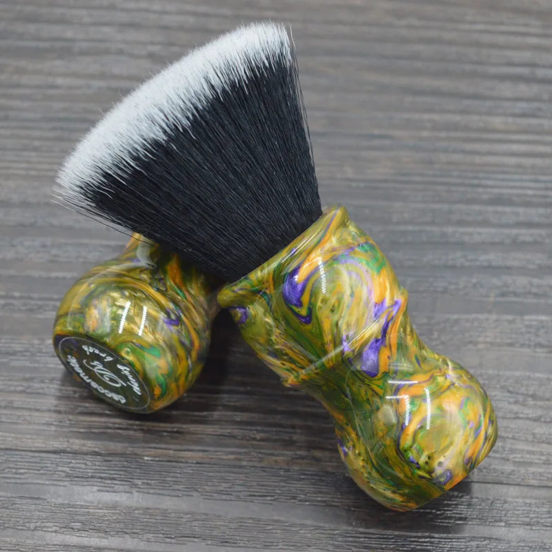 26mm Synthetic Hair Flat Top Shaving Brush for Men Beard Grooming
