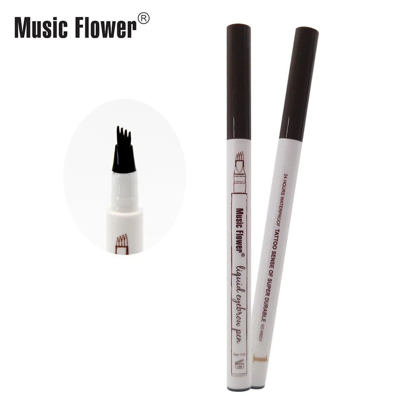 Waterproof Eyebrow Pencil 4 Colors Fine Sketch Long-Lasting Eyebrow Pen