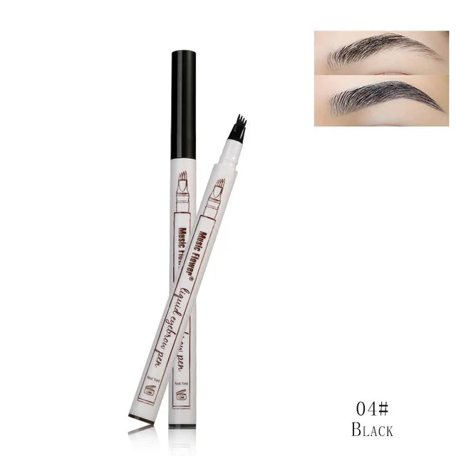 Waterproof Eyebrow Pencil 4 Colors Fine Sketch Long-Lasting Eyebrow Pen