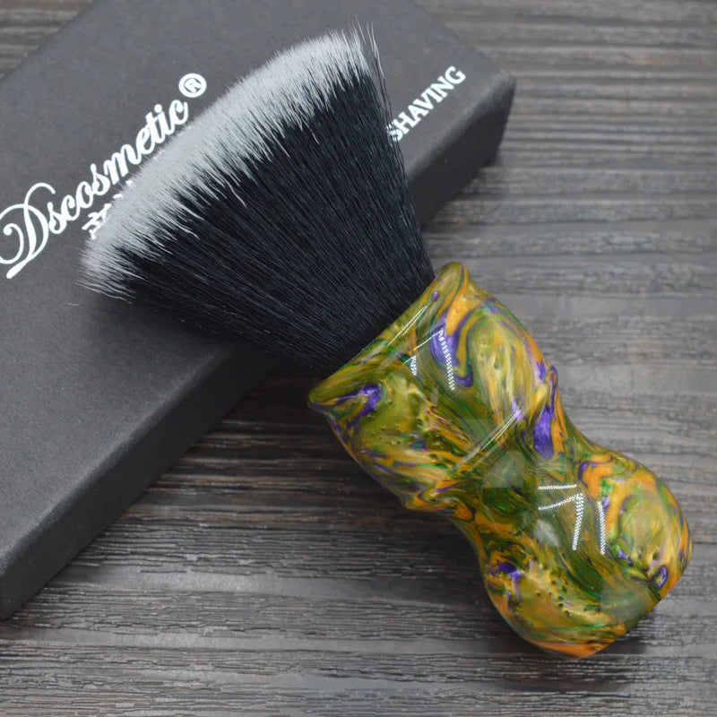 26mm Synthetic Hair Flat Top Shaving Brush for Men Beard Grooming