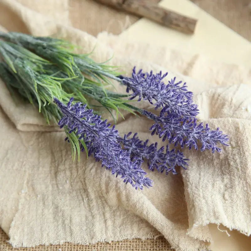 Artificial Lavender Flower Bouquet Fake Flowers for Wedding Home Decor 3Pcs