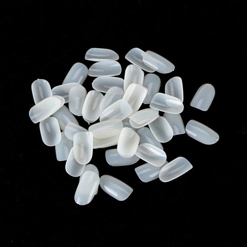 600Pcs False Nail Tips Set Short Full Cover for Nail Art & Manicure