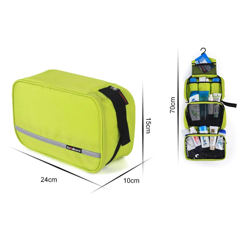 Hanging Travel Toiletry Bag Organizer Kit Waterproof Cosmetic Storage for Men Women