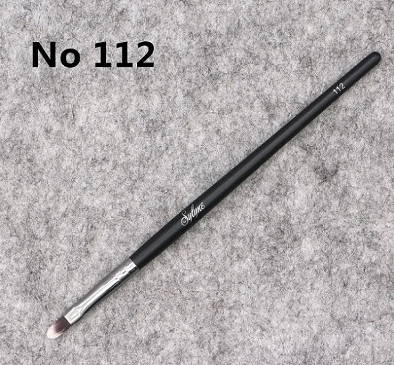 Eyeshadow Makeup Brush Kit with Eyebrow and Blending Brushes - Synthetic Hair, Multiple Handle Colors