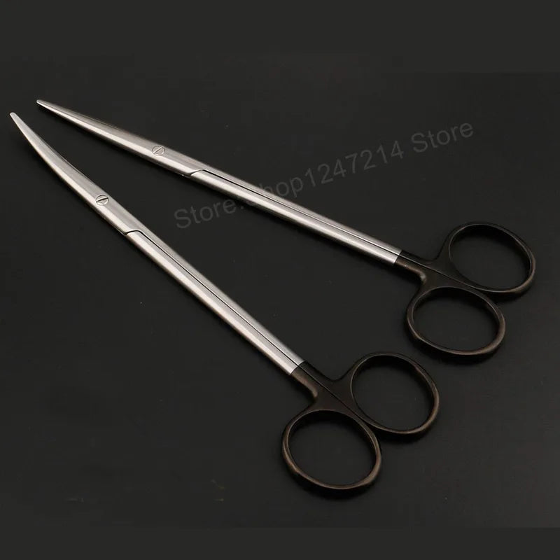 Round Handle Straight Scissors - Fine Blunt Cutting Tool in Multiple Sizes