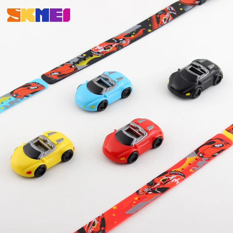 Colorful Children's Cartoon Car Mode Digital Watch - Boys & Girls Sport Wristwatch