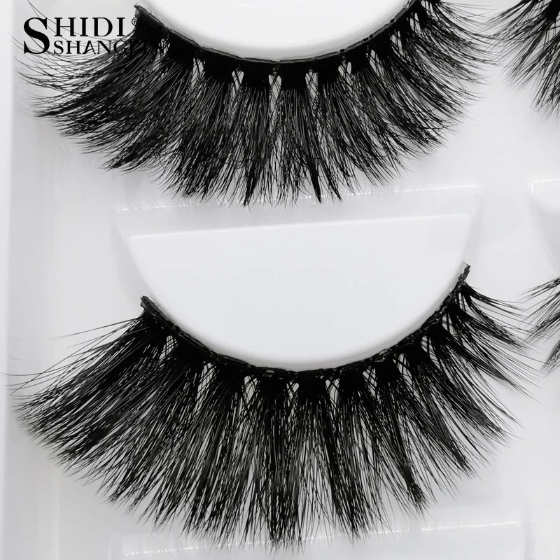 50 Pairs Long Fluffy False Eyelashes - 3D Mink Style, Cruelty-Free, Reusable