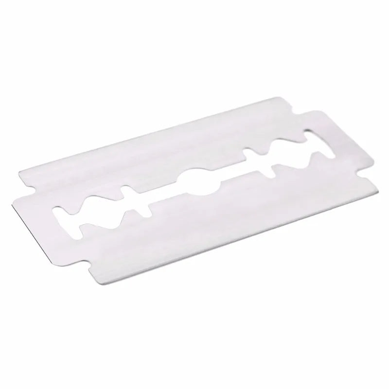 Double Edge Safety Razor Blades Titanium 100 Pack Made in USA - Sharp & Durable