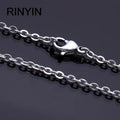 Stainless Steel Chain Necklace Men Women 16-24 Inch Fashion Link Chain Jewelry