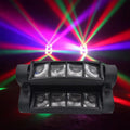 Mini RGBW Moving Head Stage Light - 8x3W DMX Spider Beam for DJ Party