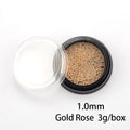 Mini Stainless Steel Caviar Beads Nail Art Decorations Silver Rose Gold Micro Ball Charms