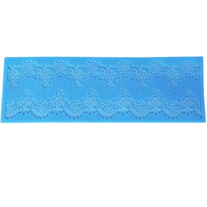 Flower Silicone Lace Mold for Cake Decoration Big Size Fondant Gumpaste Border