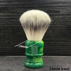 Men's Shaving Brush with Synthetic Hair and Resin Handle – Multiple Colors