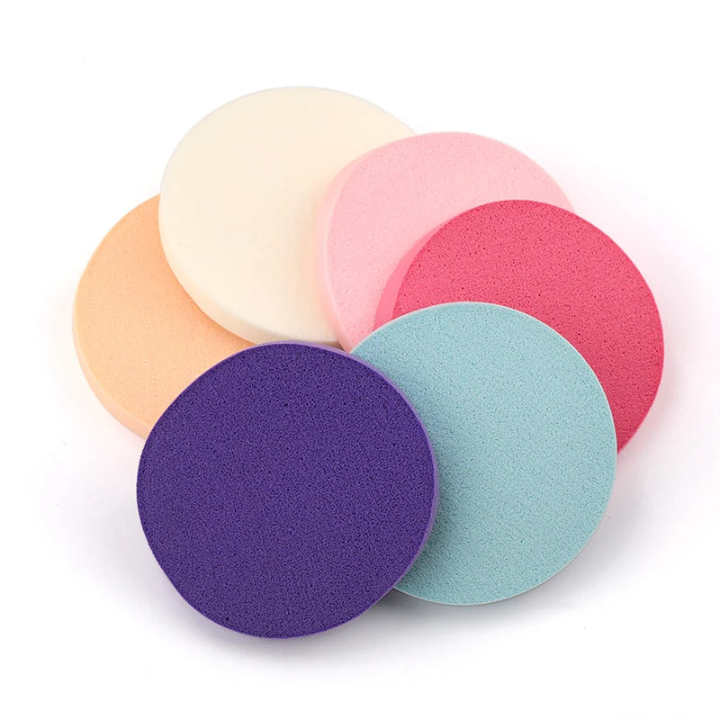 6Pcs Makeup Sponge Set - Soft Latex Facial Powder Puffs for Foundation and Contouring