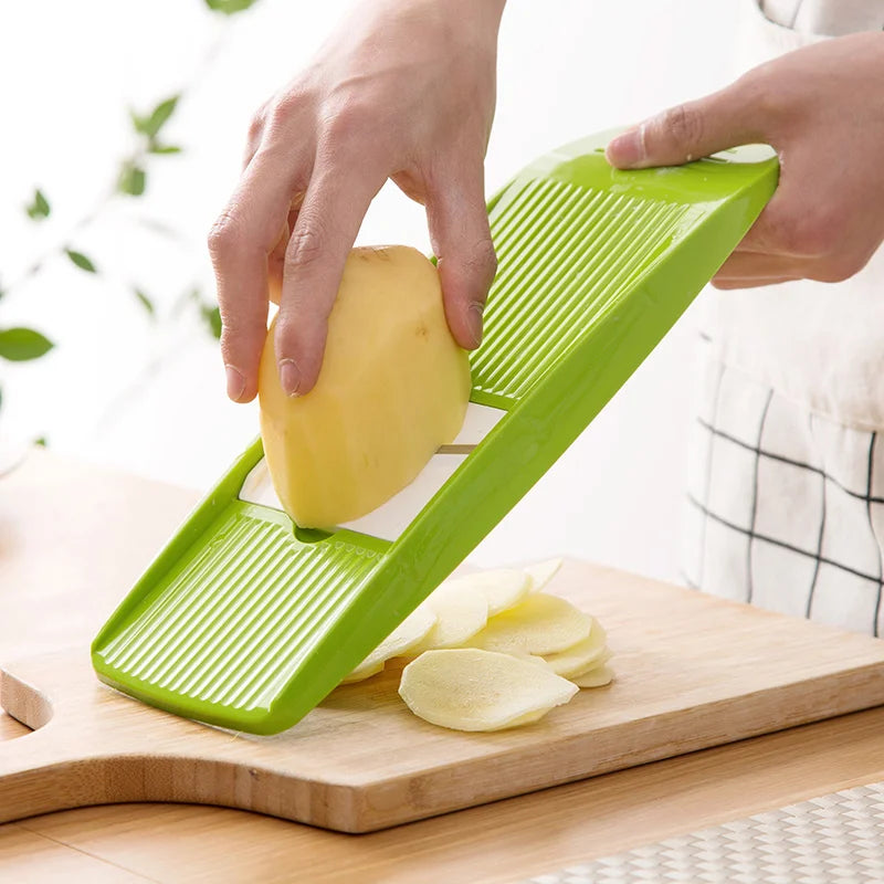 Stainless Steel Mandoline Slicer for Vegetables with 3 Blades - Julienne & Slicer Cutter