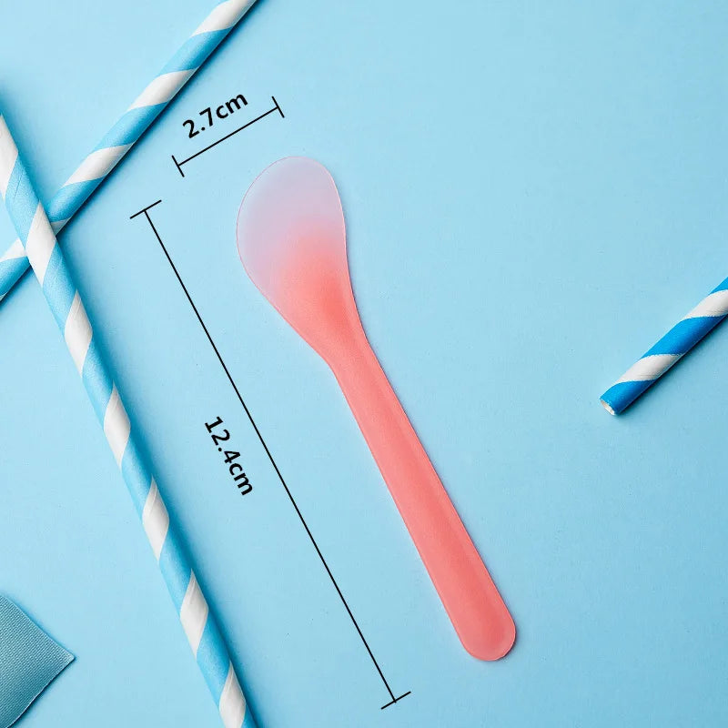 Disposable Facial Mask Spatula Set - 30 Plastic Cosmetic Scoops for DIY Face Masks