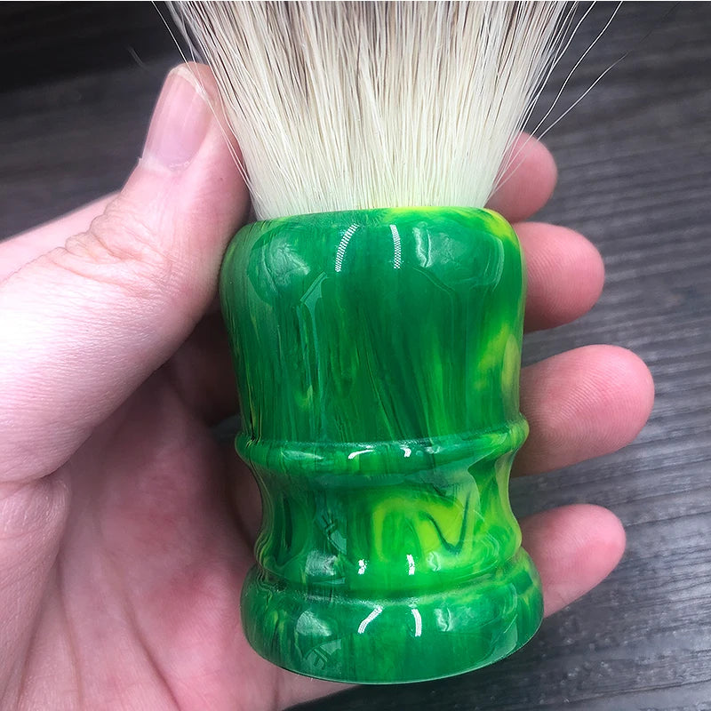 Men's Shaving Brush with Synthetic Hair and Resin Handle – Multiple Colors