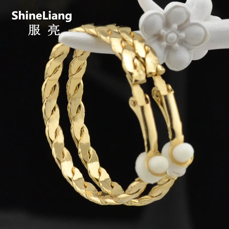Clip-On Earrings for Women No Piercing Hypoallergenic Circle Sparkle Jewelry