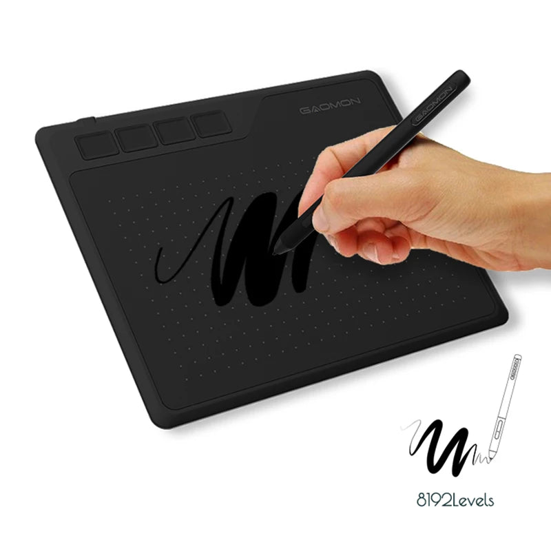 6.5x4 Inch Digital Drawing Tablet for Android, Windows, Mac - Pen & Animation