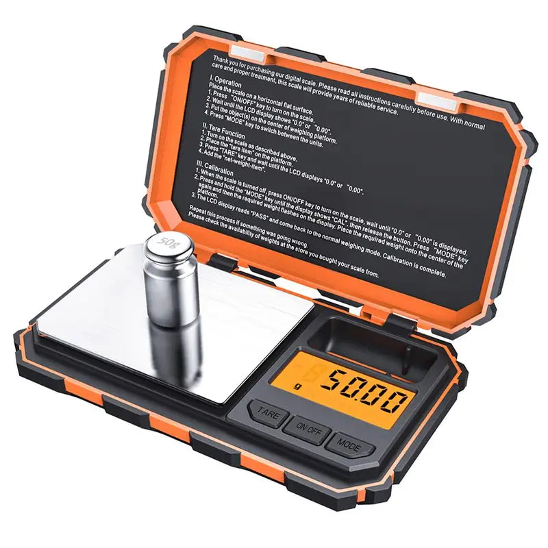 Digital Mini Kitchen Scale 200g with 0.01g Precision and Calibration Weight