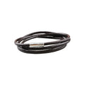 DIY Cowhide Rope Bracelet with Retro Buckle - High Quality Winding Layers
