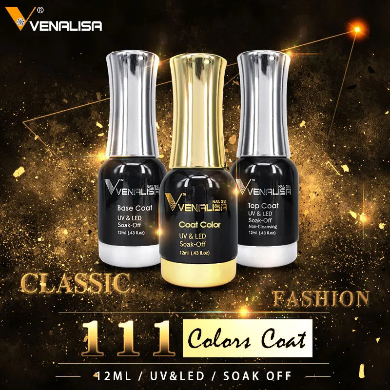 Long-Lasting Gel Nail Polish Set - 111 Colors UV & LED Cure 12ml