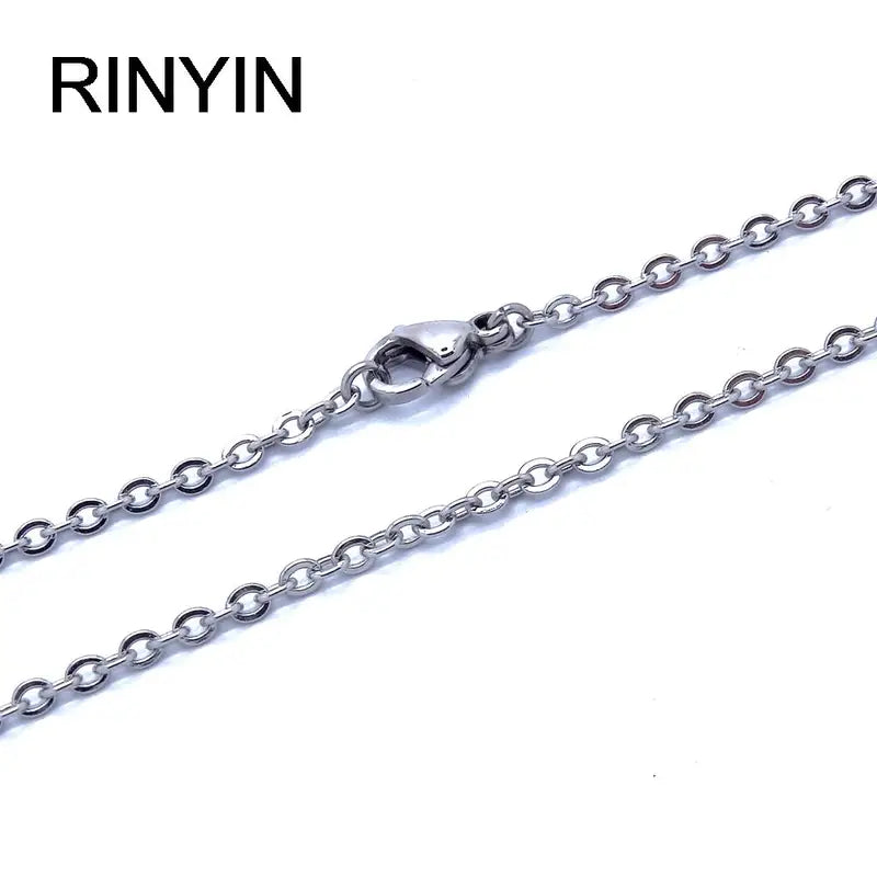 Stainless Steel Chain Necklace Men Women 16-24 Inch Fashion Link Chain Jewelry