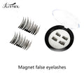 Magnetic False Eyelashes Double Magnet Full Strip Reusable Eye Lashes - Soft Hair